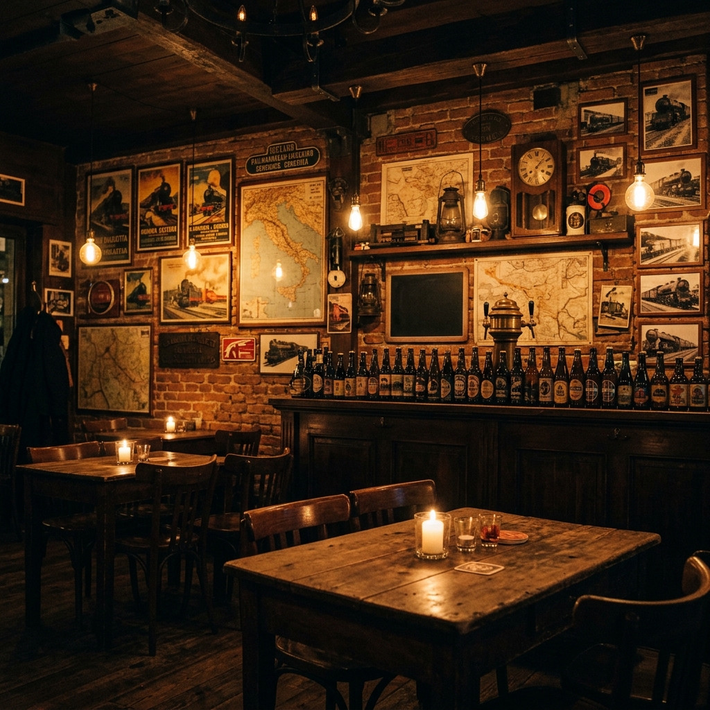 L'atmosfera della Stazione della Birra