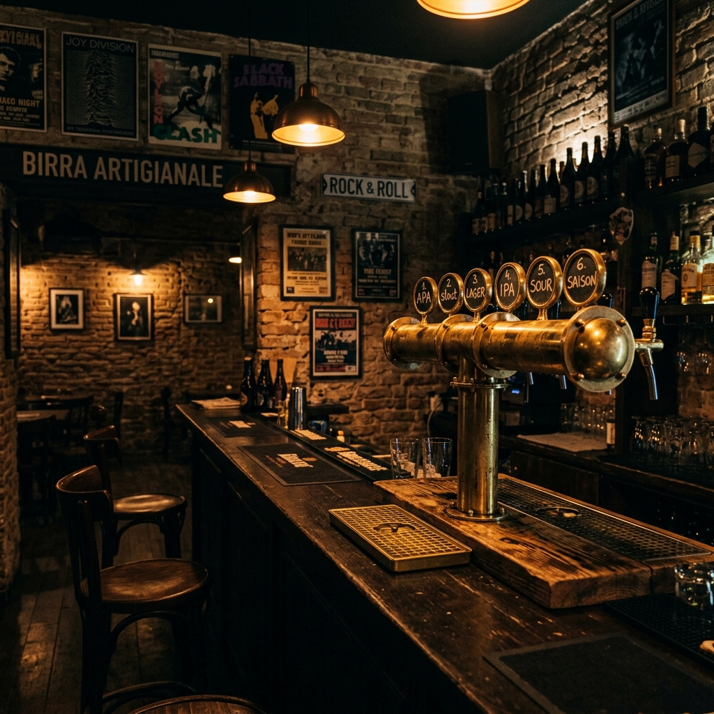 Il bancone della Stazione con le spine